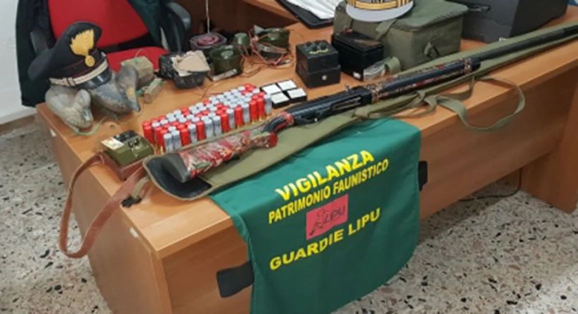 Nel Casertano: bracconaggio, sequestrati fucile, richiami e cartucce. Denunciato cacciatore