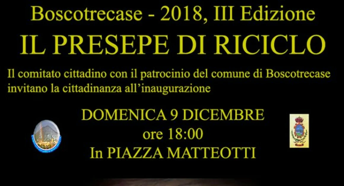 Boscotrecase - Inaugurazione del Presepe del Riciclo