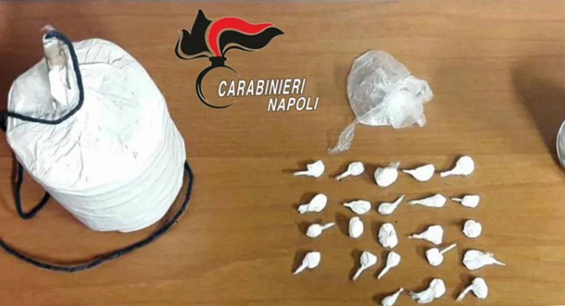 Boscoreale - Droga e bomba carta nel giardino. Carabinieri arrestano incensurato