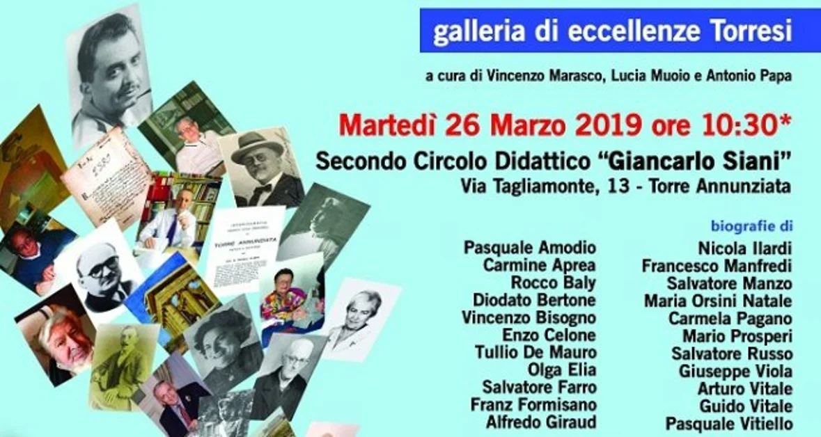 Le storie di 22 donne e uomini illustri di Torre Annunziata: la mostra documentaria