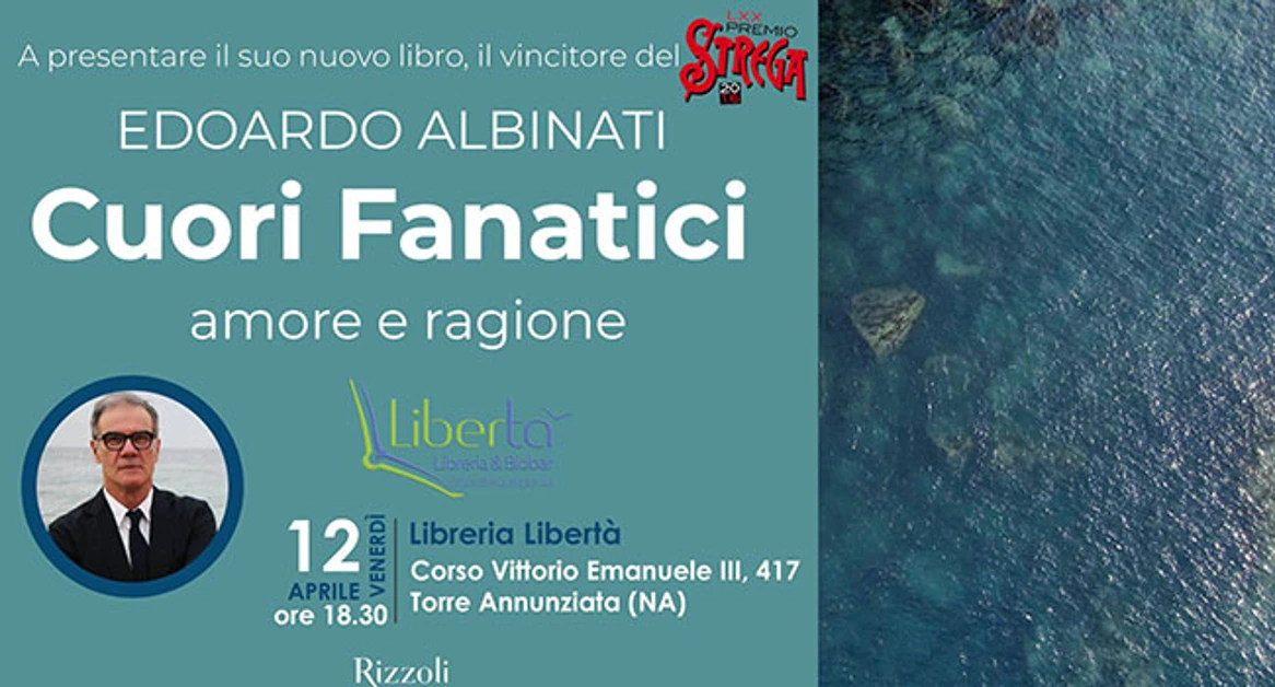 Torre Annunziata - Il Premio Strega Edoardo Albinati ospite della Libreria"Libertà"