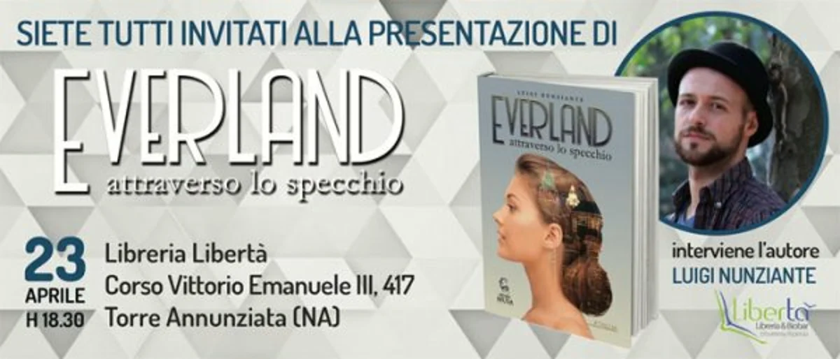 Torre Annunziata - Alla libreria "Libertà" presentazione di "Everland, attraverso lo specchio"