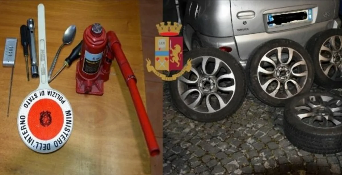 Torre del Greco - Furti di pneumatici, due uomini arrestati