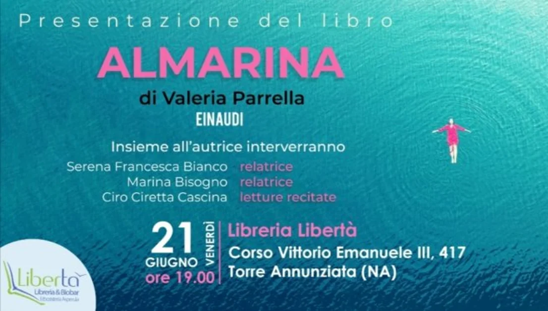 Torre Annunziata - La finalista del Premio Strega Valeria Parrella alla libreria LiberTà