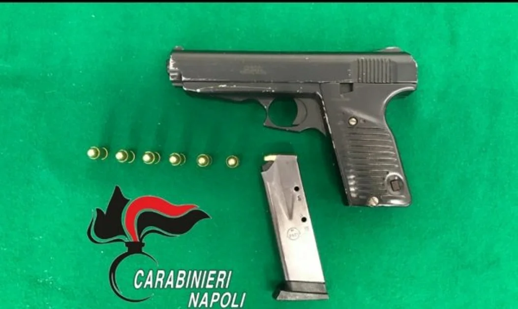 Pompei - Pistola e munizioni in casa, arrestato 29enne