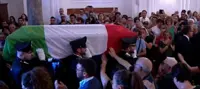 L'ultimo saluto al carabiniere Mario Cerciello Rega, chiesa gremita a Somma Vesuviana