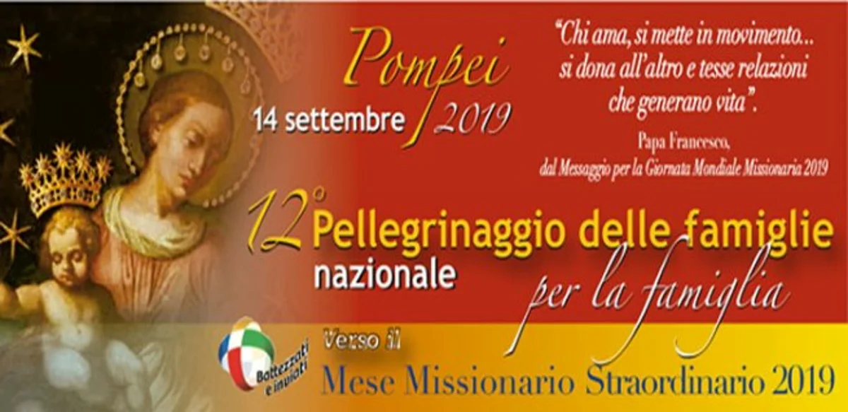 Pompei - Diecimila partecipanti al 12° Pellegrinaggio Nazionale delle Famiglie per la Famiglia 
