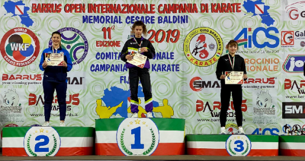 Torre Annunziata - Open Internazionale Campania di karate, medaglia d'argento per Teresa Esposito