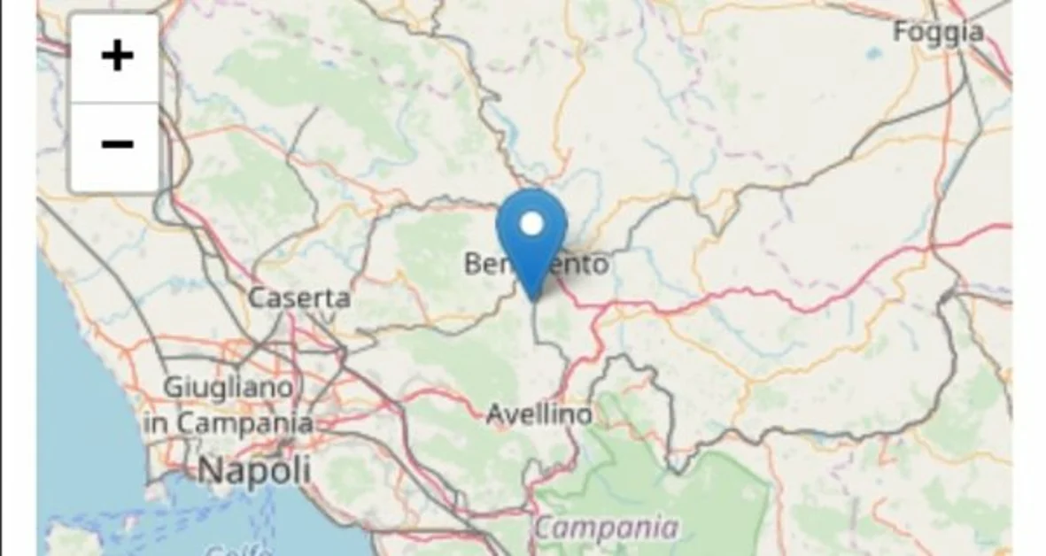 Il Sannio trema ancora, nuova scossa di terremoto a San Leucio 