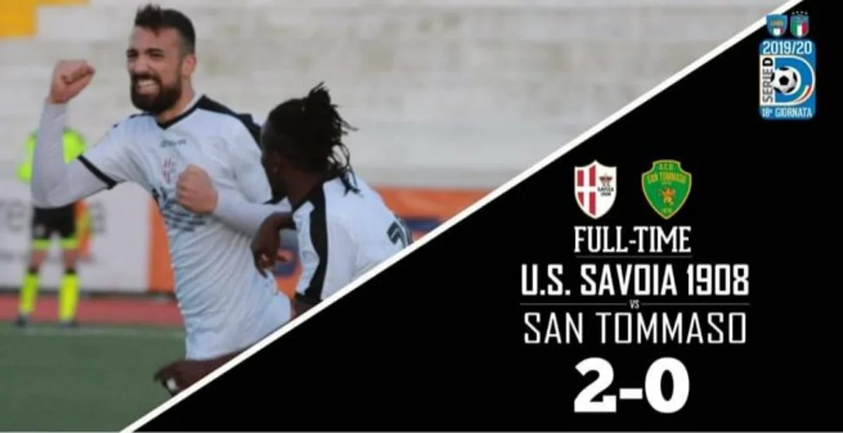 Torre Annunziata - Il Savoia liquida il San Tommaso: Poziello e Guastamacchia in gol