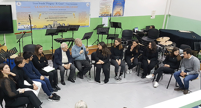 Torre Annunziata - "Notte Nazionale del Liceo”, Lectio Magistralis del prof. Sabatini al “Pitagora-Croce”
