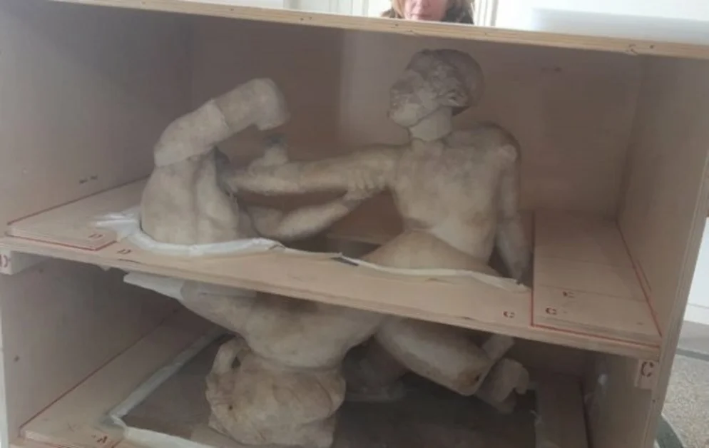 Torre Annunziata - Ritorna al Museo dell'Identità il gruppo scultoreo del Satiro e l'Ermafrodito
