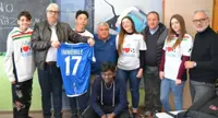 Torre Annunziata - La maglia della nazionale di Ciro Immobile dall'Aicovis al "de Chirico"