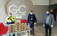 Boscoreale - Mascherine donate al Comune dall'azienda tessile Gruppo Carillo