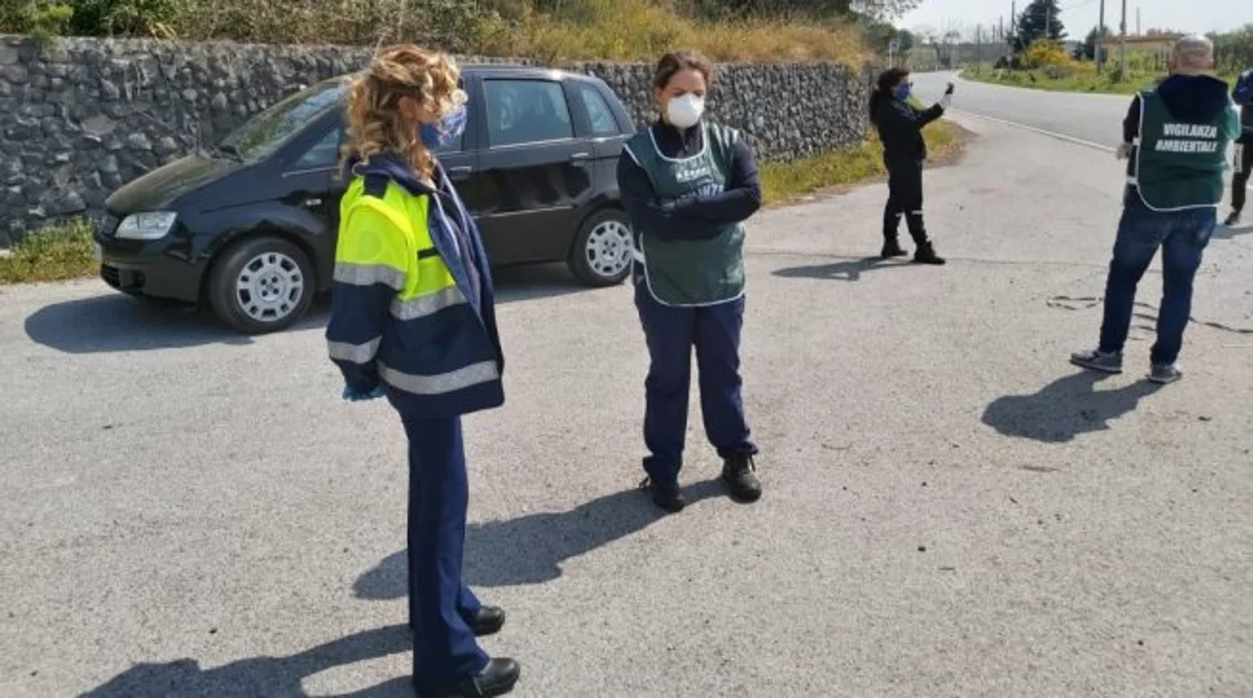 Trecase - Coronavirus, presidiate le vie del Vesuvio 