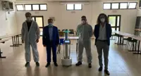 Torre Annunziata - Sanificazione aula consiliare dopo tamponi personale scolastico