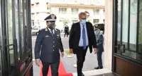 Napoli - Il Prefetto Marco Valentini in visita al Comando Provinciale della Guardia di Finanza