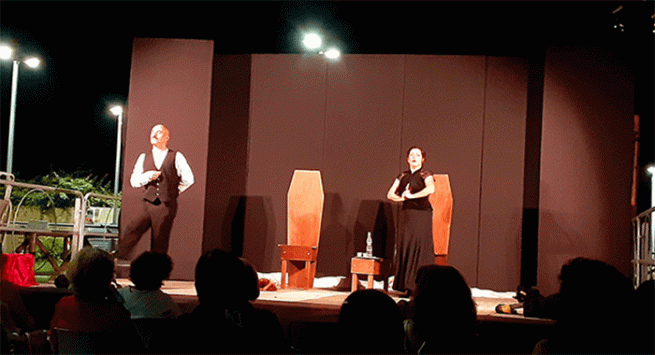 Torre Annunziata – “Le Muse dEstate al Parnaso”, ieri in scena “Orsù: Čechov, Amore e Vodka”