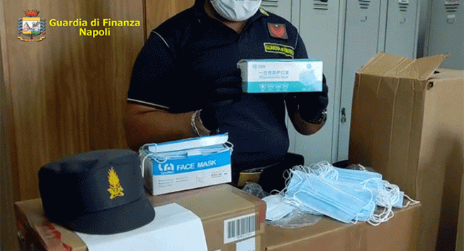 Sequestrate 73mila mascherine prodotte senza autorizzazione ministeriale