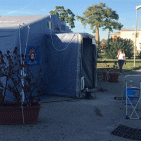 Torre Annunziata - Coronavirus. allestita tensostruttura per tamponi in auto