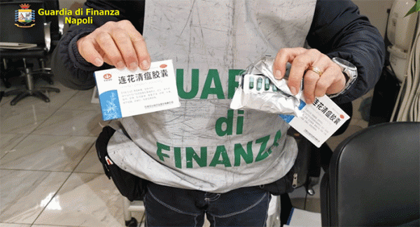 Sequestrate 144 confezioni di farmaci spacciati come cura "anticovid" dalla Cina