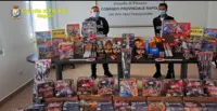 Sequestrati dalle Fiamme Gialle 1.660 kg di fuochi illegali, 4 arresti