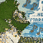 Mosaico di Francesco Agnello per celebrare Maradona ai Quartieri Spagnoli