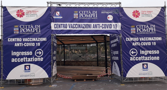 Pompei - Quasi terminati i lavori per il Centro Vaccinale