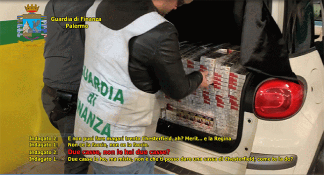 Sigarette di contrabbando tra Napoli e Palermo: 15 persone arrestate