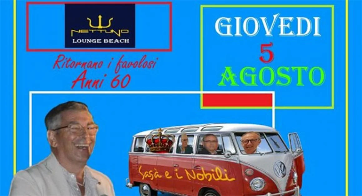 Torre Annunziata - Ritornano gli anni '70... Al Nettuno Lounge Beach Sasà e i Nobili