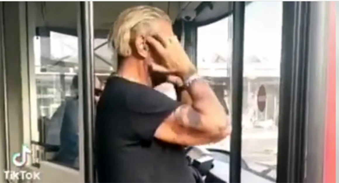 Tik Tok: ferma un autobus, si specchia, si liscia i capelli e poi scende. Il video