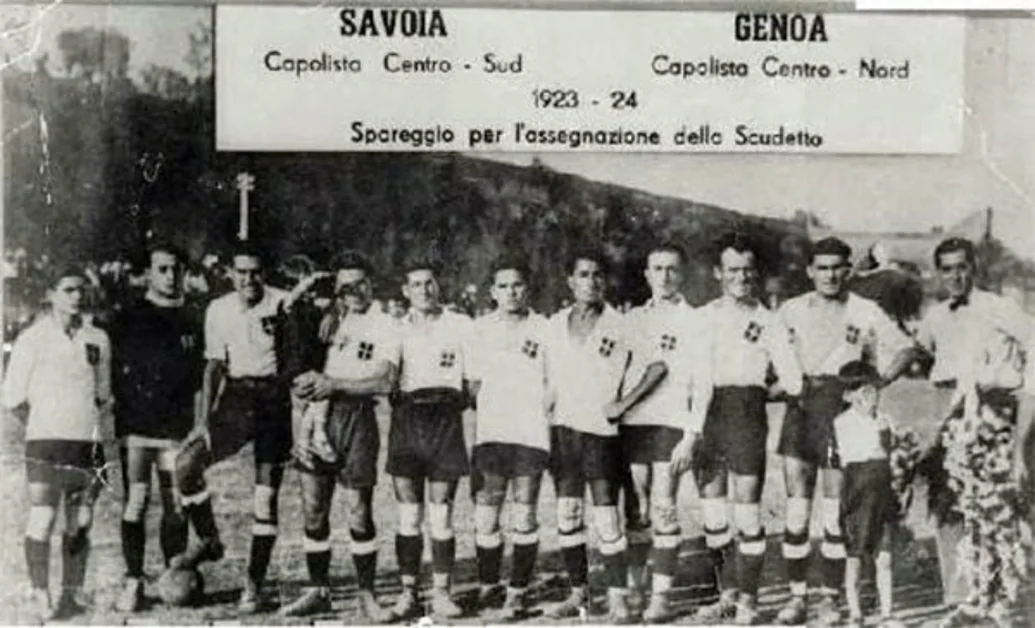 Torre Annunziata - 7 settembre 1924: finale di ritorno per il titolo italiano di calcio tra Savoia e Genoa