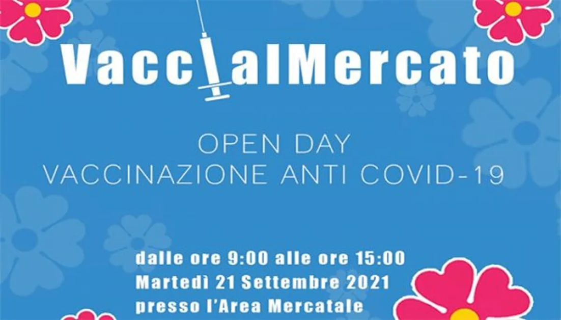 Boscoreale - Open Day vaccinale nell’area mercatale martedì 21 settembre