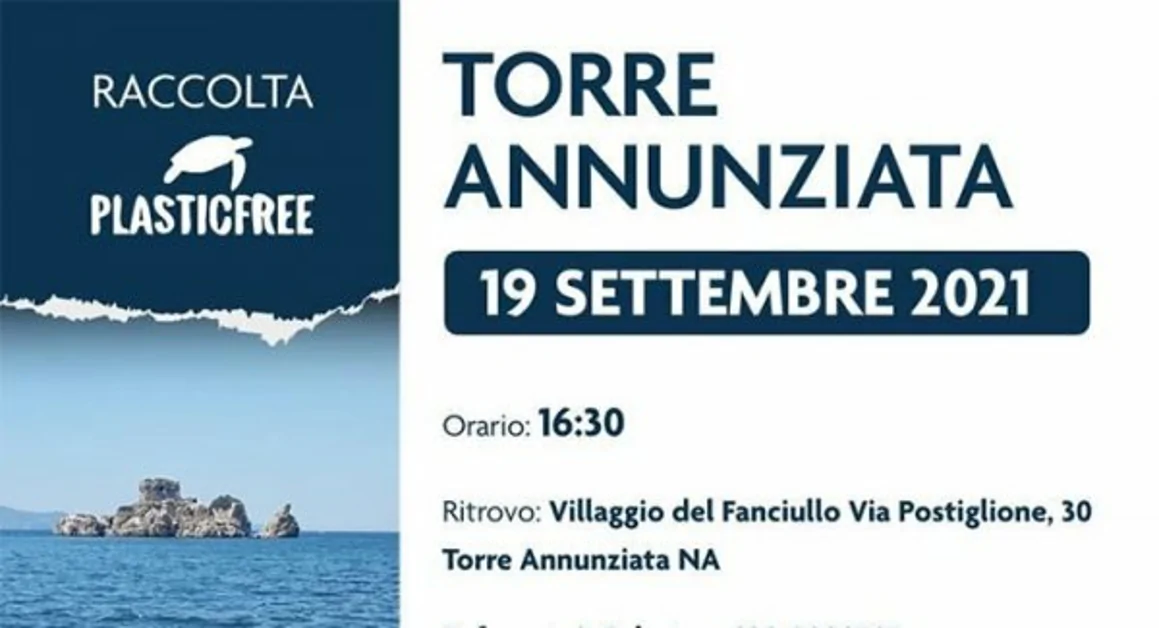 Torre Annunziata - Raccolta della plastica sulla spiaggia di Rovigliano