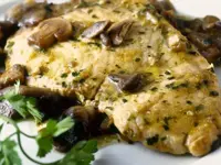 Pesce spada e funghi