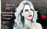 Barbara D'Urso: un murales dedicato a lei  dalla pittrice Fabiana Macaluso