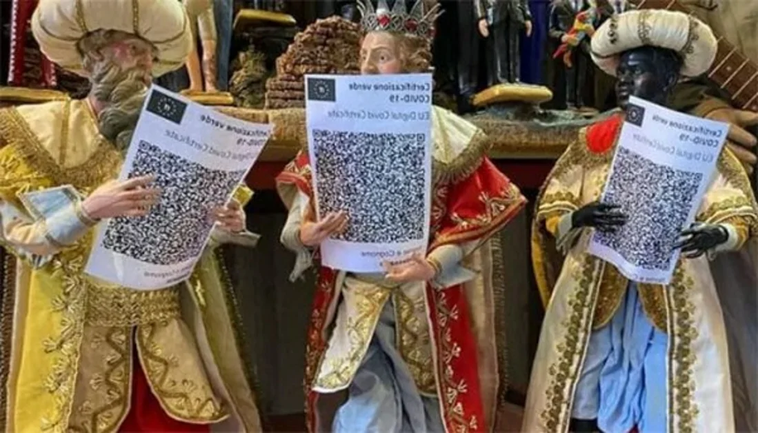 I Re Magi viaggiano con il Green Pass, la genialità partenopea a San Gregorio Armeno