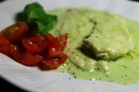 Pollo in crema verde