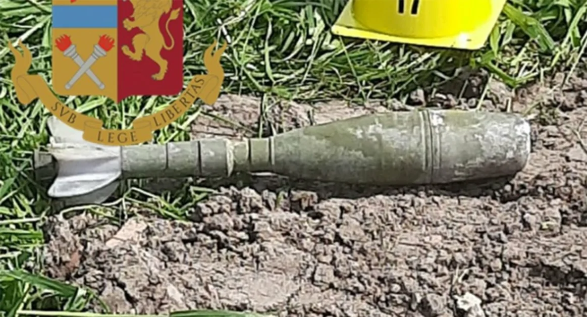 Pistole, fucili, bomba sotterrate in un terreno nel Casertano