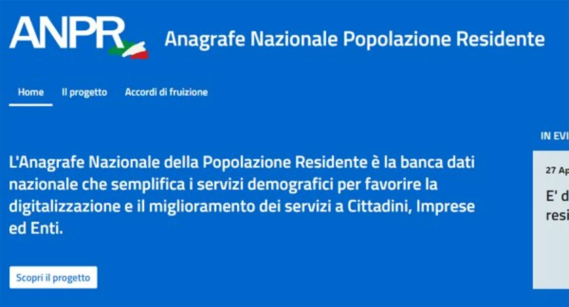Cambio di residenza on line, attivo il servizio per i cittadini italiani