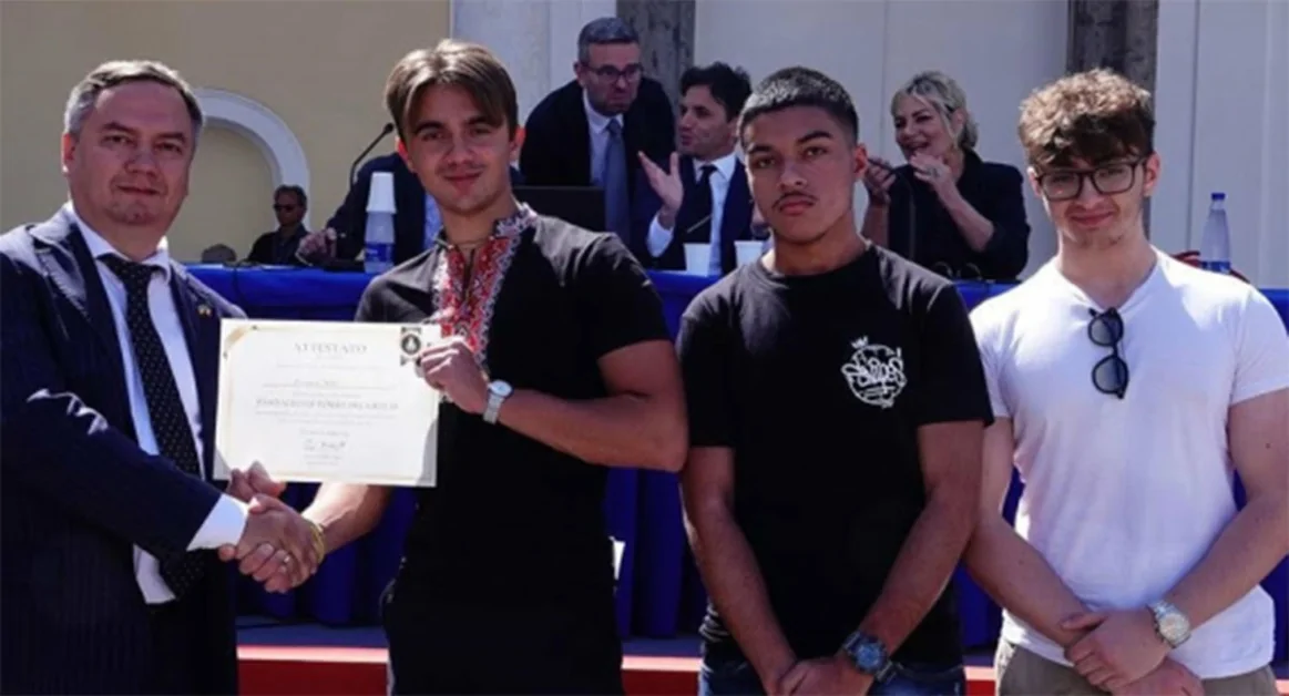 Dall'Ucraina a Torre del Greco, borsa di studio per Andrey Sepe