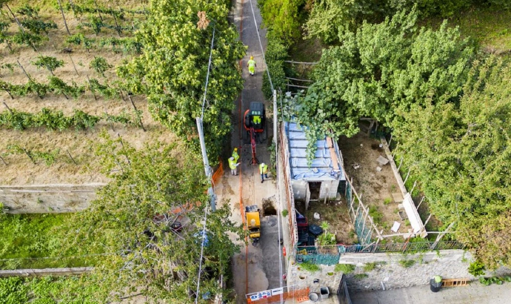A Pimonte i lavori per il collettamento fognario