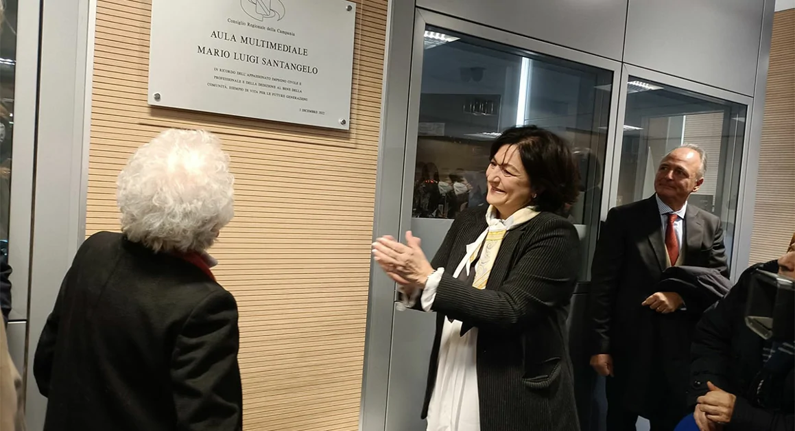 Aula multimediale della Regione Campania intitolata a Mario Luigi Santangelo