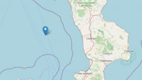 Scossa di terremoto in mare al largo della Calabria