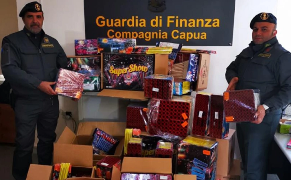 Maxi sequestro di botti di Capodanno nel Casertano, circa 2 tonnellate