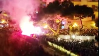 Torre Annunziata - Il brindisi in Curva per l'arrivo del nuovo anno