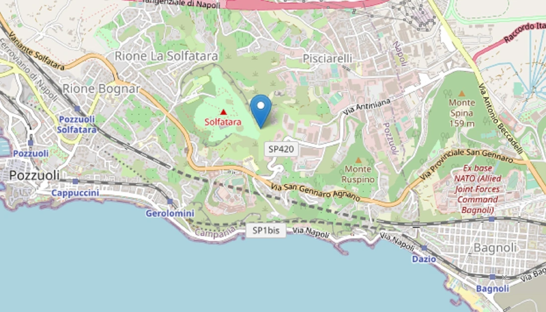 Terremoto ai Campi Flegrei, scossa alla Solfatara