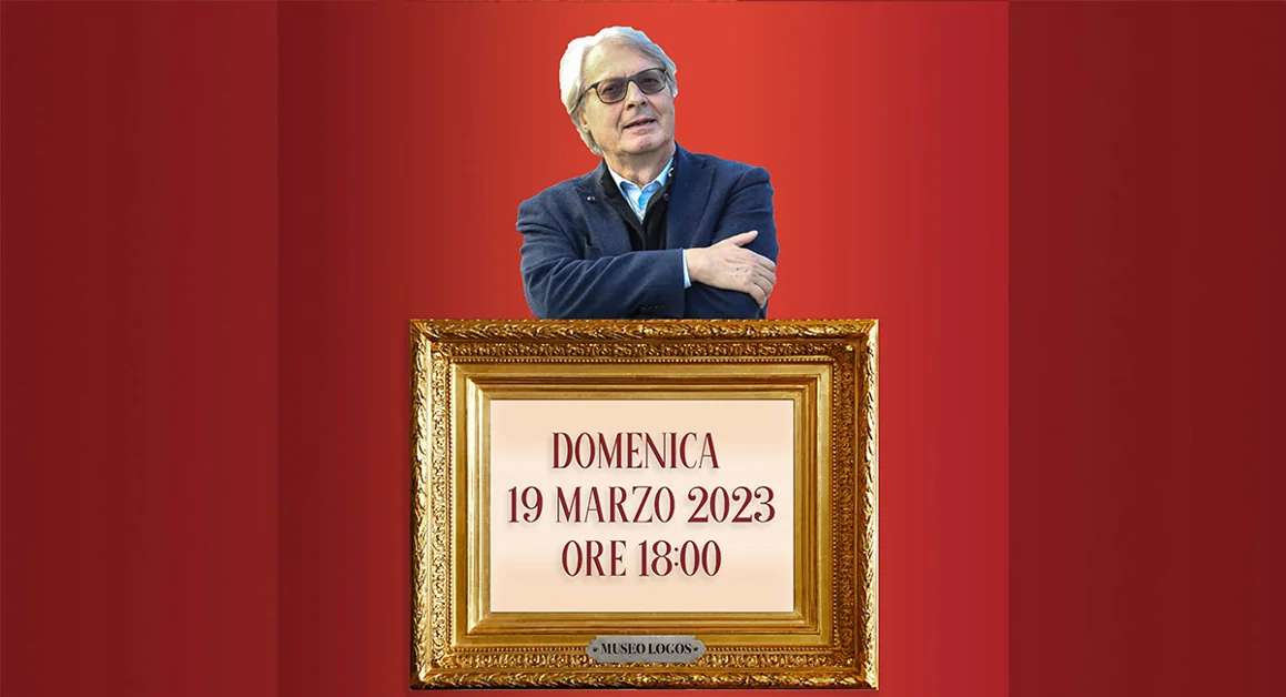 Il sottosegretario Vittorio Sgarbi al Museo Logos di Vibonati