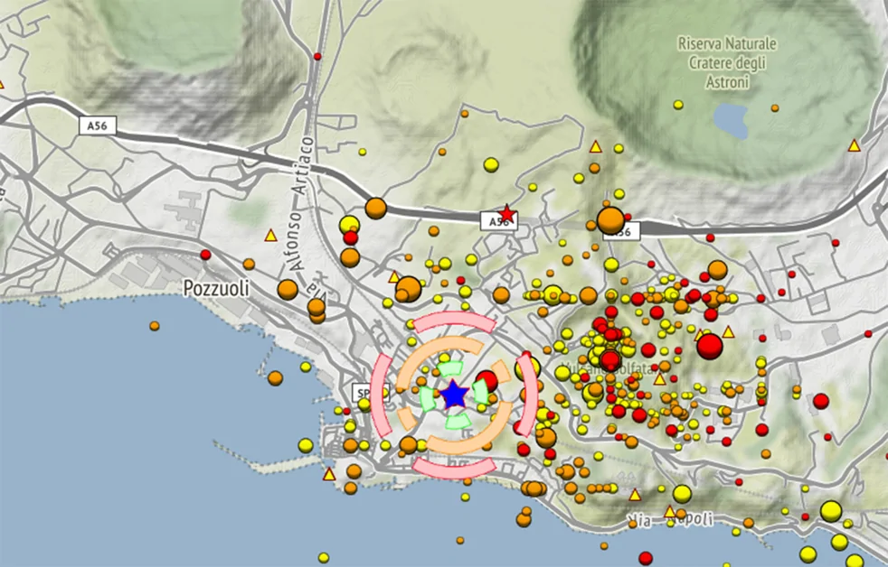 Sciame sismico ai Campi Flegrei, scossa di magnitudo 1.7
