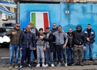 Torre Annunziata - Murale del Napoli: ripristinato quello imbrattato